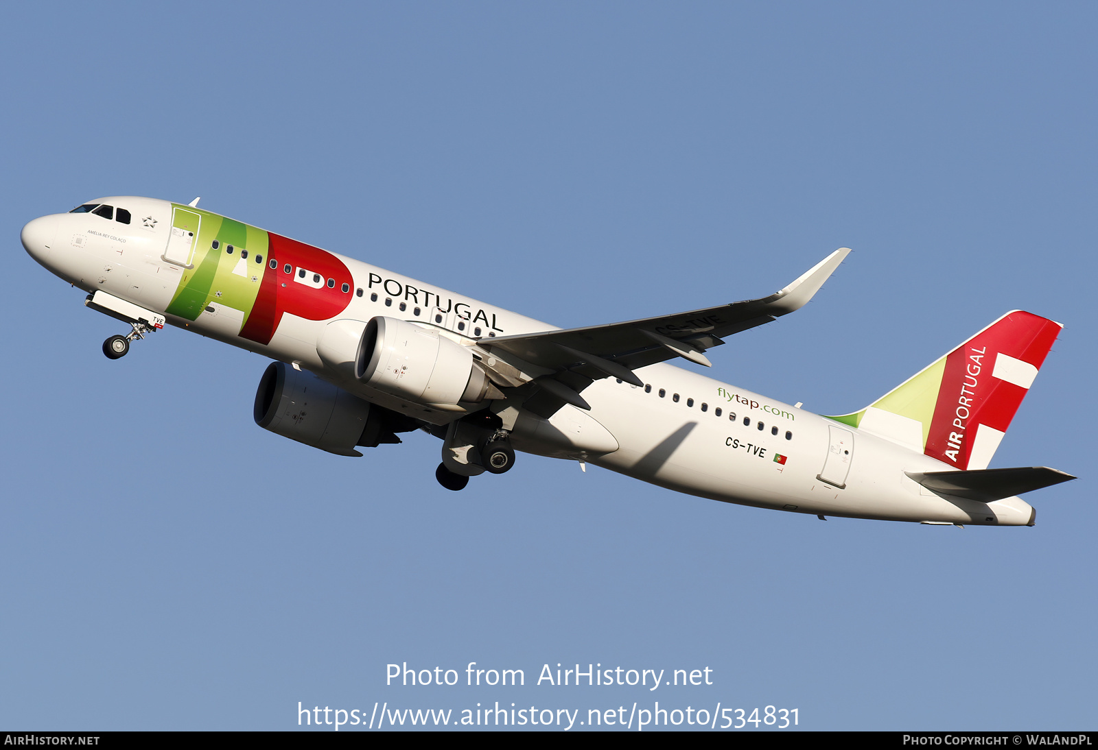 Aircraft Photo of CS-TVE | Airbus A320-251N | TAP Air Portugal | AirHistory.net #534831