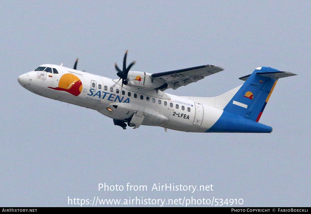 Aircraft Photo of 2-LFEA | ATR ATR-42-500 | Colombia - Satena | AirHistory.net #534910