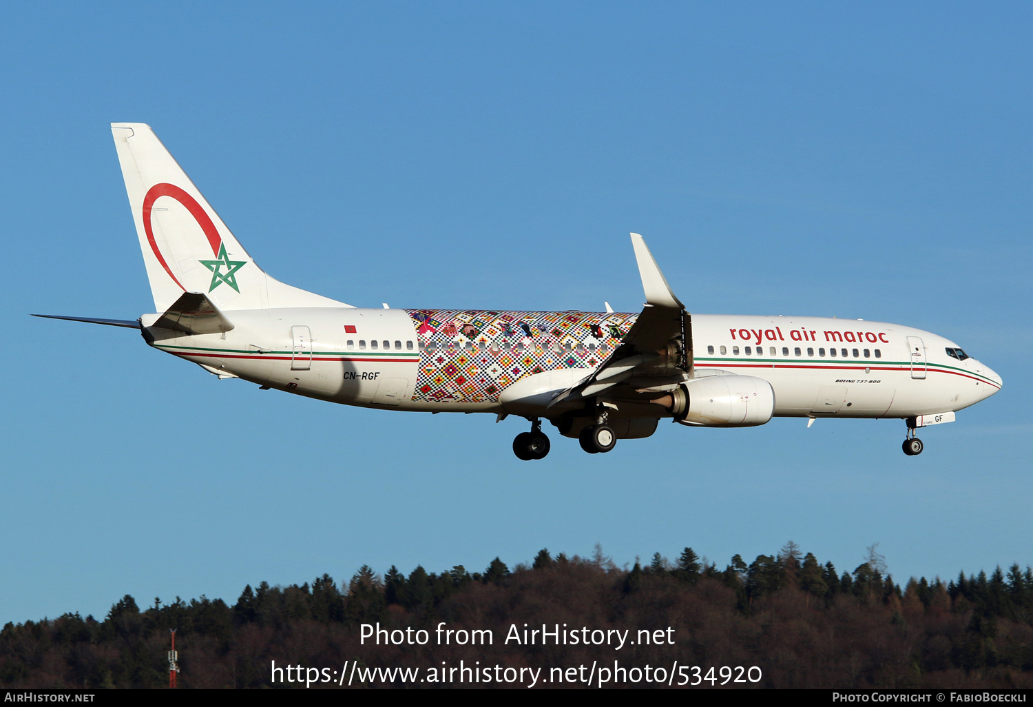 Aircraft Photo of CN-RGF | Boeing 737-86N | Royal Air Maroc - RAM | AirHistory.net #534920