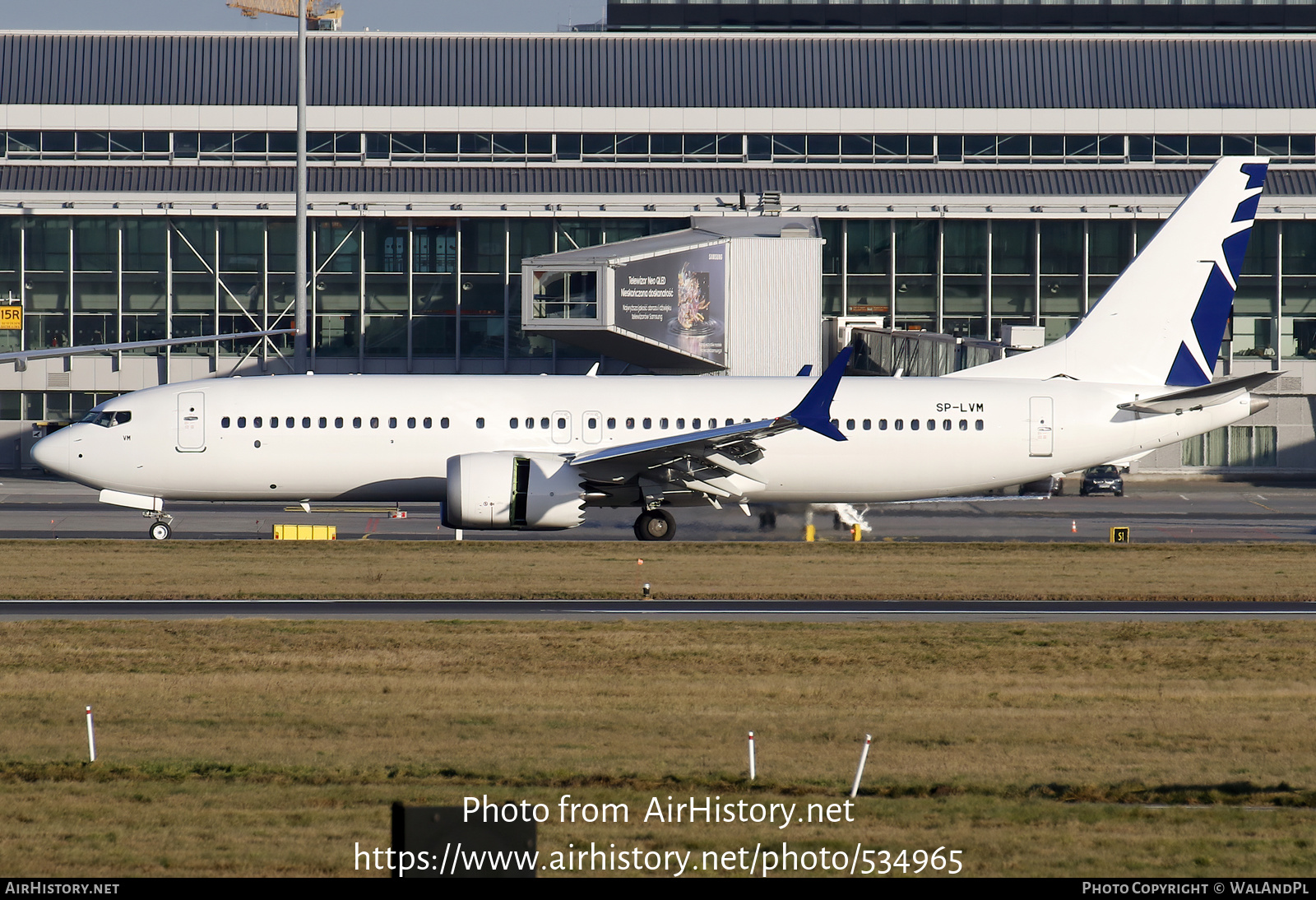 Aircraft Photo of SP-LVM | Boeing 737-8 Max 8 | Blue Air | AirHistory.net #534965