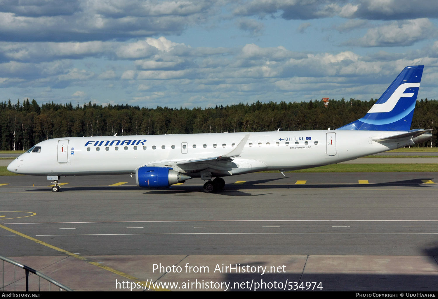 Aircraft Photo of OH-LKL | Embraer 190LR (ERJ-190-100LR) | Finnair | AirHistory.net #534974