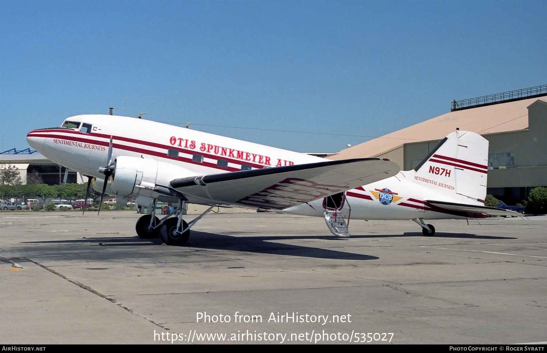 Aircraft Photo of N97H | Douglas DC-3(C) | Otis Spunkmeyer Air | AirHistory.net #535027