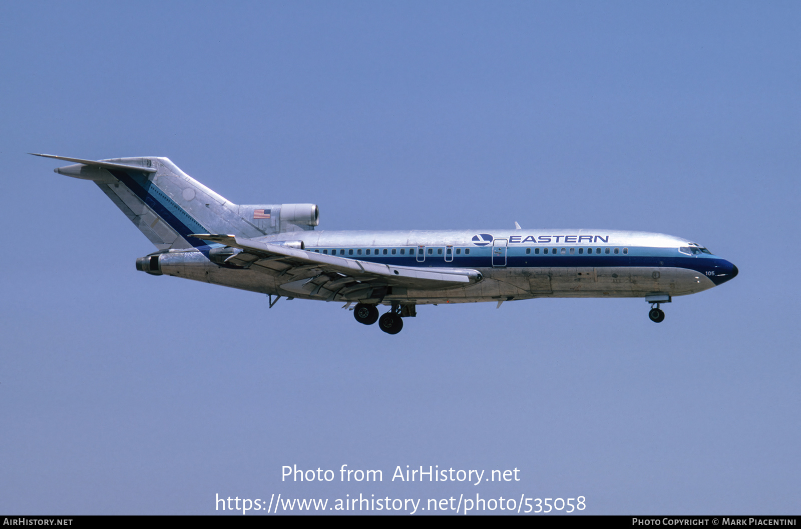 Aircraft Photo of N8105N | Boeing 727-25 | Eastern Air Lines | AirHistory.net #535058