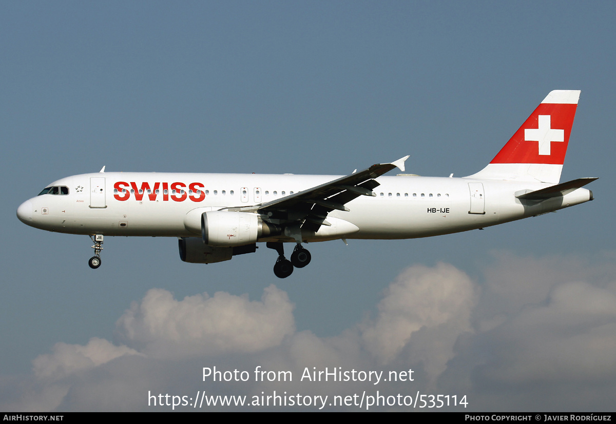 Aircraft Photo of HB-IJE | Airbus A320-214 | Swiss International Air Lines | AirHistory.net #535114