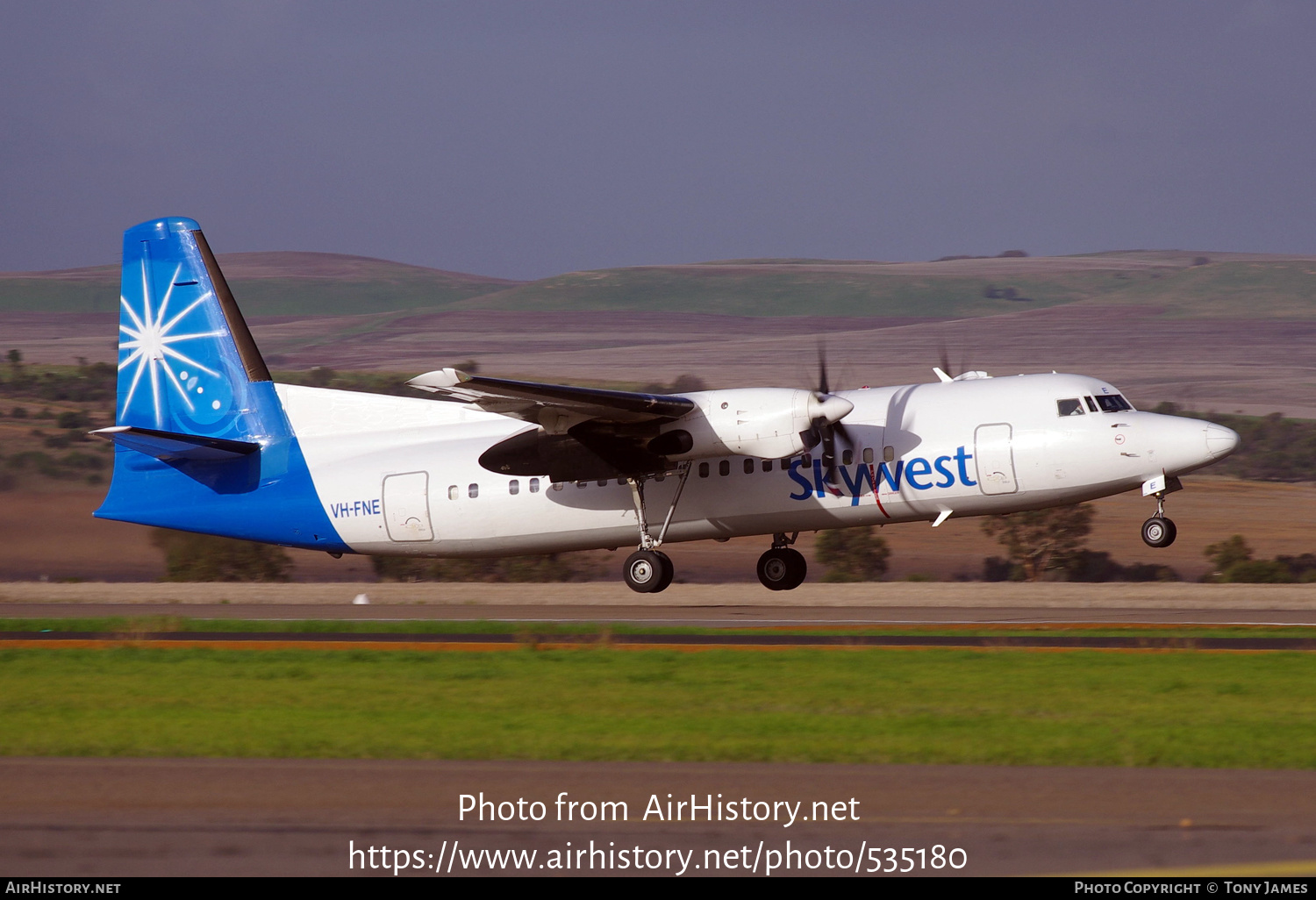 Aircraft Photo of VH-FNE | Fokker 50 | Skywest Airlines | AirHistory.net #535180