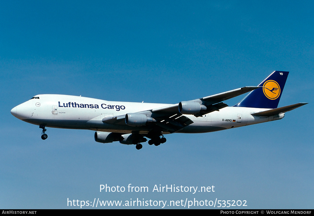 Aircraft Photo of D-ABYO | Boeing 747-230F/SCD | Lufthansa Cargo | AirHistory.net #535202