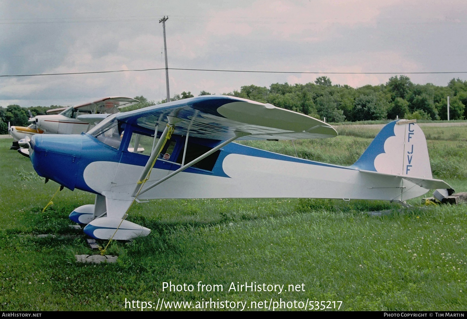 Aircraft Photo of CF-JVF | Taylorcraft BC-12D | AirHistory.net #535217