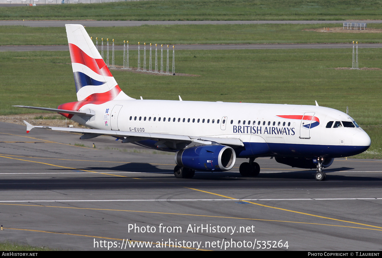 Aircraft Photo of G-EUOD | Airbus A319-131 | British Airways | AirHistory.net #535264