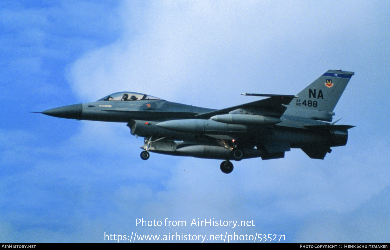 Aircraft Photo of 80-0488 / AF80-488 | General Dynamics F-16A Fighting Falcon | USA - Air Force | AirHistory.net #535271