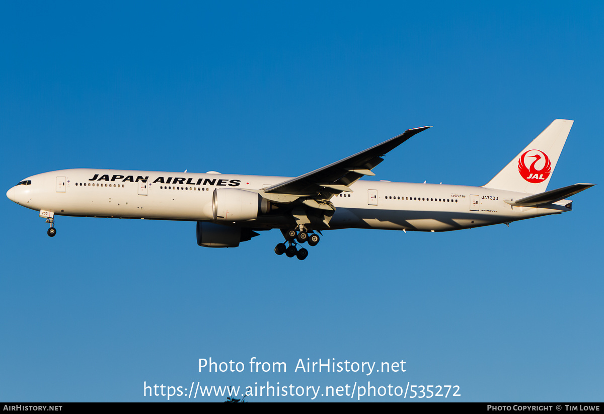 Aircraft Photo of JA733J | Boeing 777-346/ER | Japan Airlines - JAL | AirHistory.net #535272