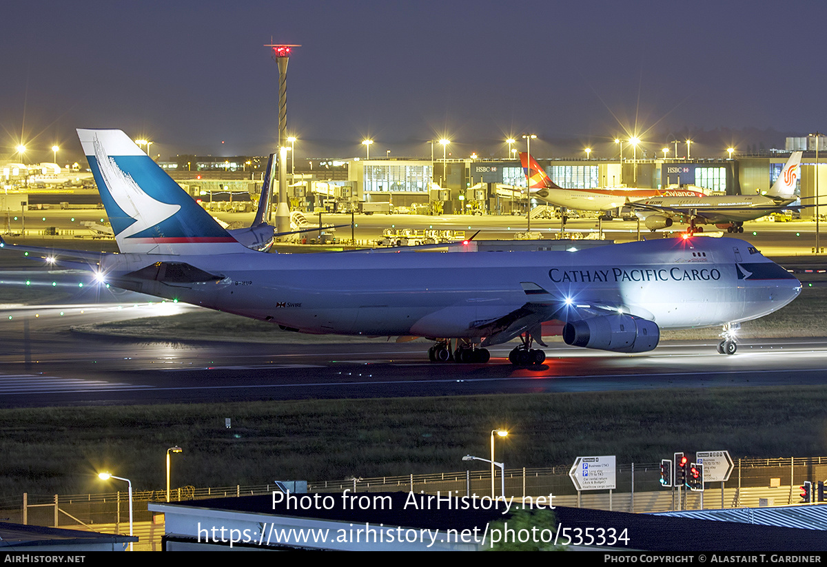 Aircraft Photo of B-HUP | Boeing 747-467F/SCD | Cathay Pacific Airways Cargo | AirHistory.net #535334