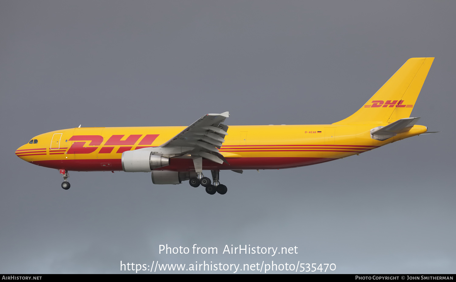 Aircraft Photo of D-AEAK | Airbus A300B4-622R | DHL International | AirHistory.net #535470