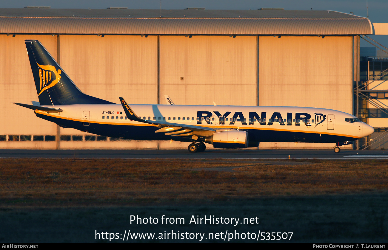 Aircraft Photo of EI-DLG | Boeing 737-8AS | Ryanair | AirHistory.net #535507