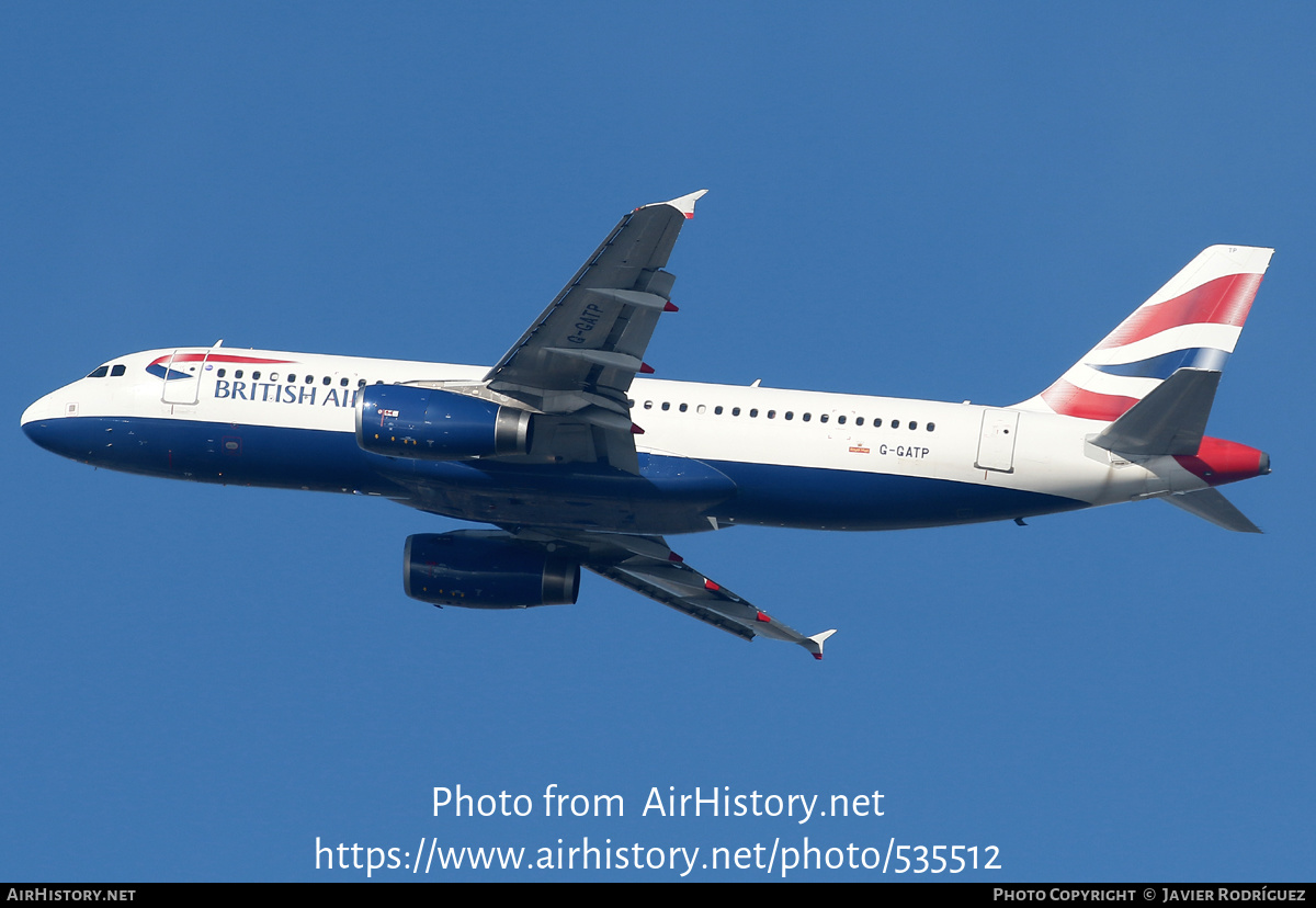 Aircraft Photo of G-GATP | Airbus A320-232 | British Airways | AirHistory.net #535512