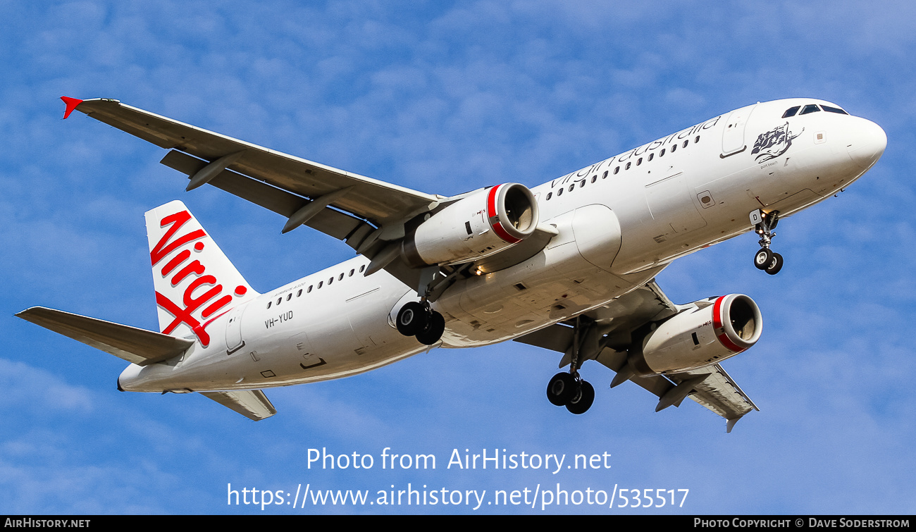 Aircraft Photo of VH-YUD | Airbus A320-232 | Virgin Australia Airlines | AirHistory.net #535517