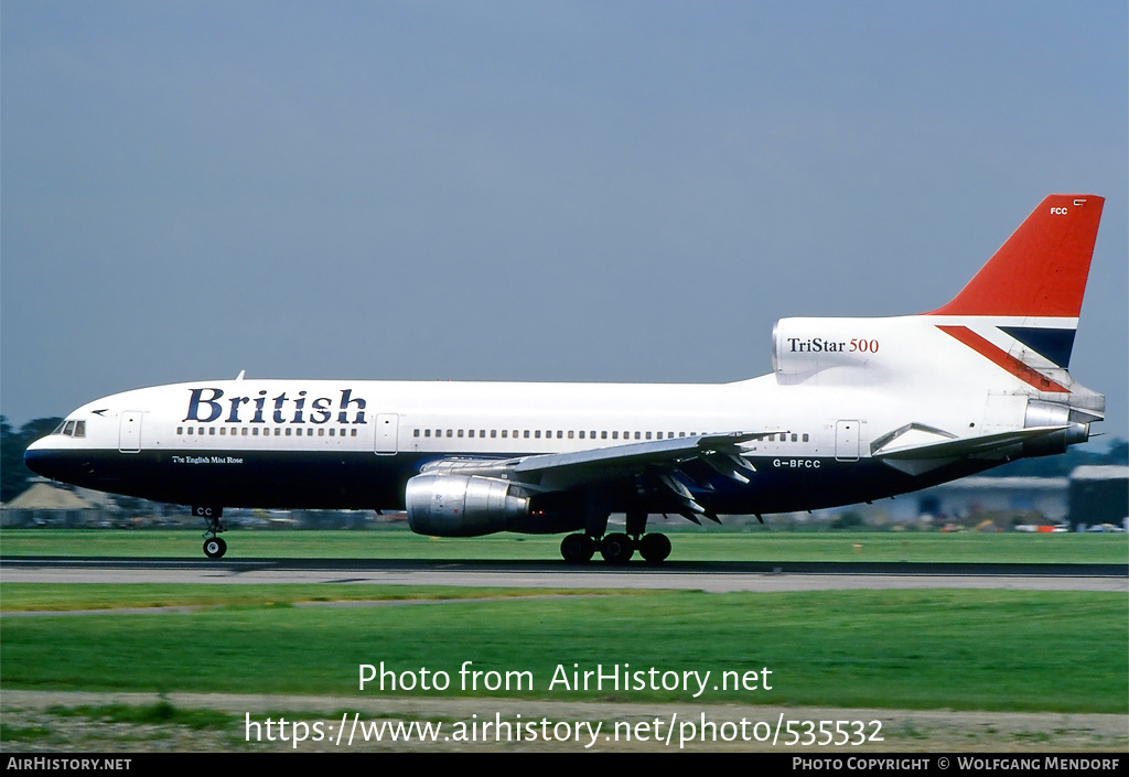 Aircraft Photo of G-BFCC | Lockheed L-1011-385-3 TriStar 500 | British Airways | AirHistory.net #535532