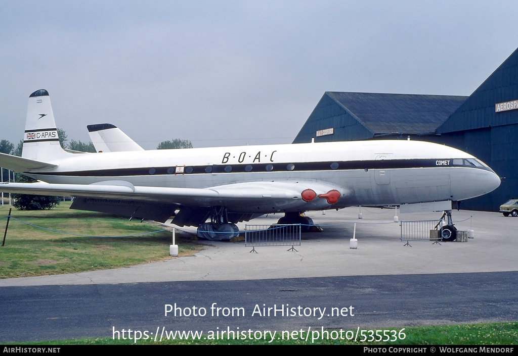 Aircraft Photo of G-APAS | De Havilland D.H. 106 Comet 1XB | BOAC - British Overseas Airways Corporation | AirHistory.net #535536