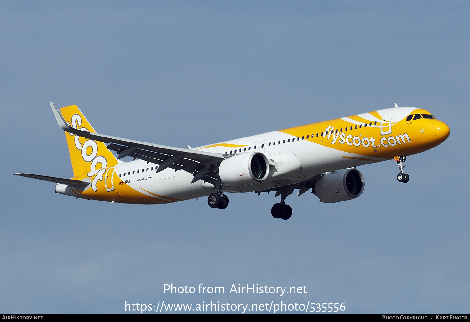 Aircraft Photo of 9V-NCI | Airbus A321-271NX | Scoot | AirHistory.net #535556