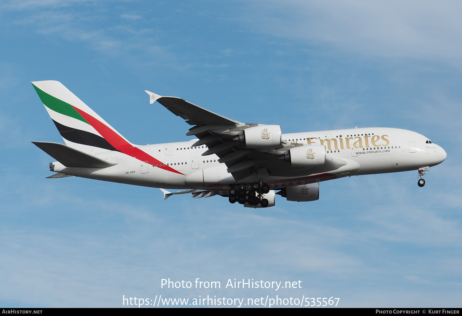 Aircraft Photo of A6-EEP | Airbus A380-861 | Emirates | AirHistory.net #535567