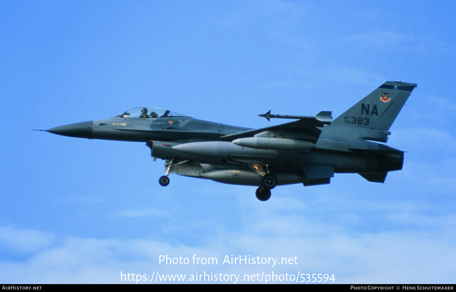 Aircraft Photo of 79-0383 / AF79-383 | General Dynamics F-16A Fighting Falcon | USA - Air Force | AirHistory.net #535594