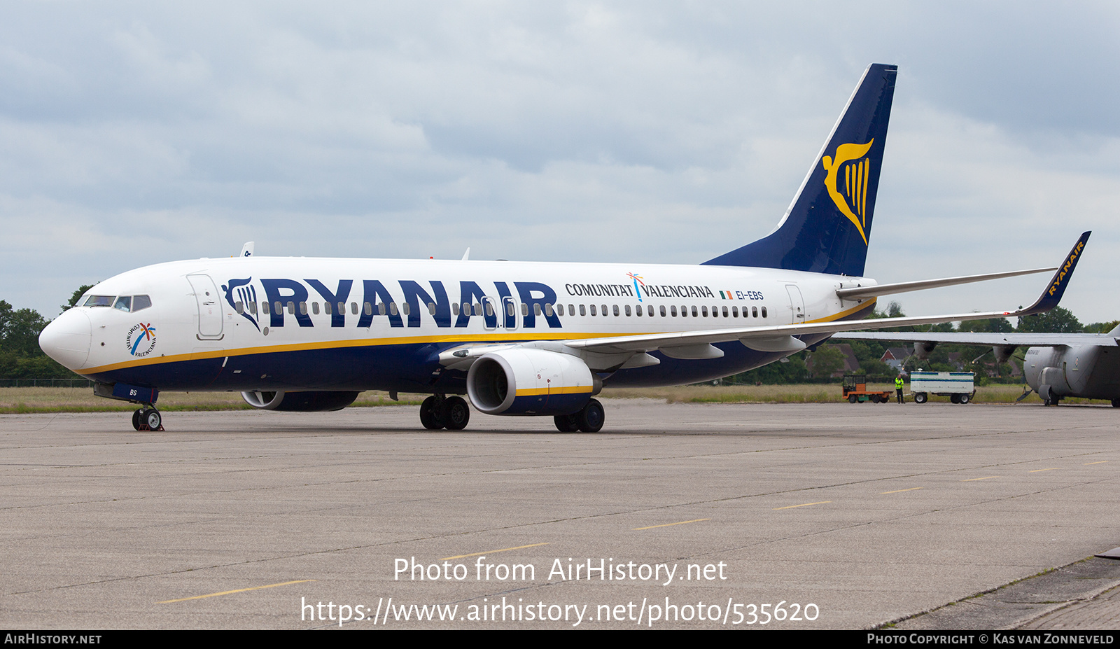 Aircraft Photo of EI-EBS | Boeing 737-8AS | Ryanair | AirHistory.net #535620