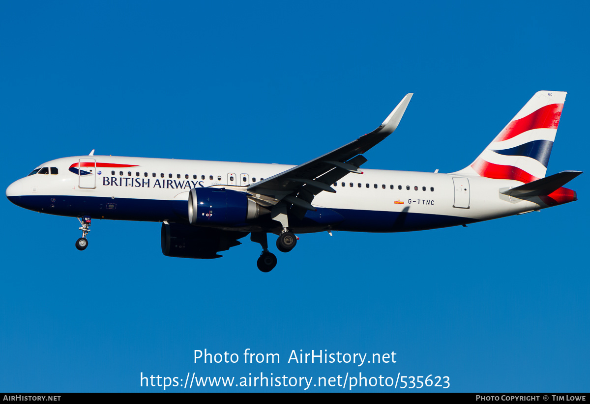 Aircraft Photo of G-TTNC | Airbus A320-251N | British Airways | AirHistory.net #535623