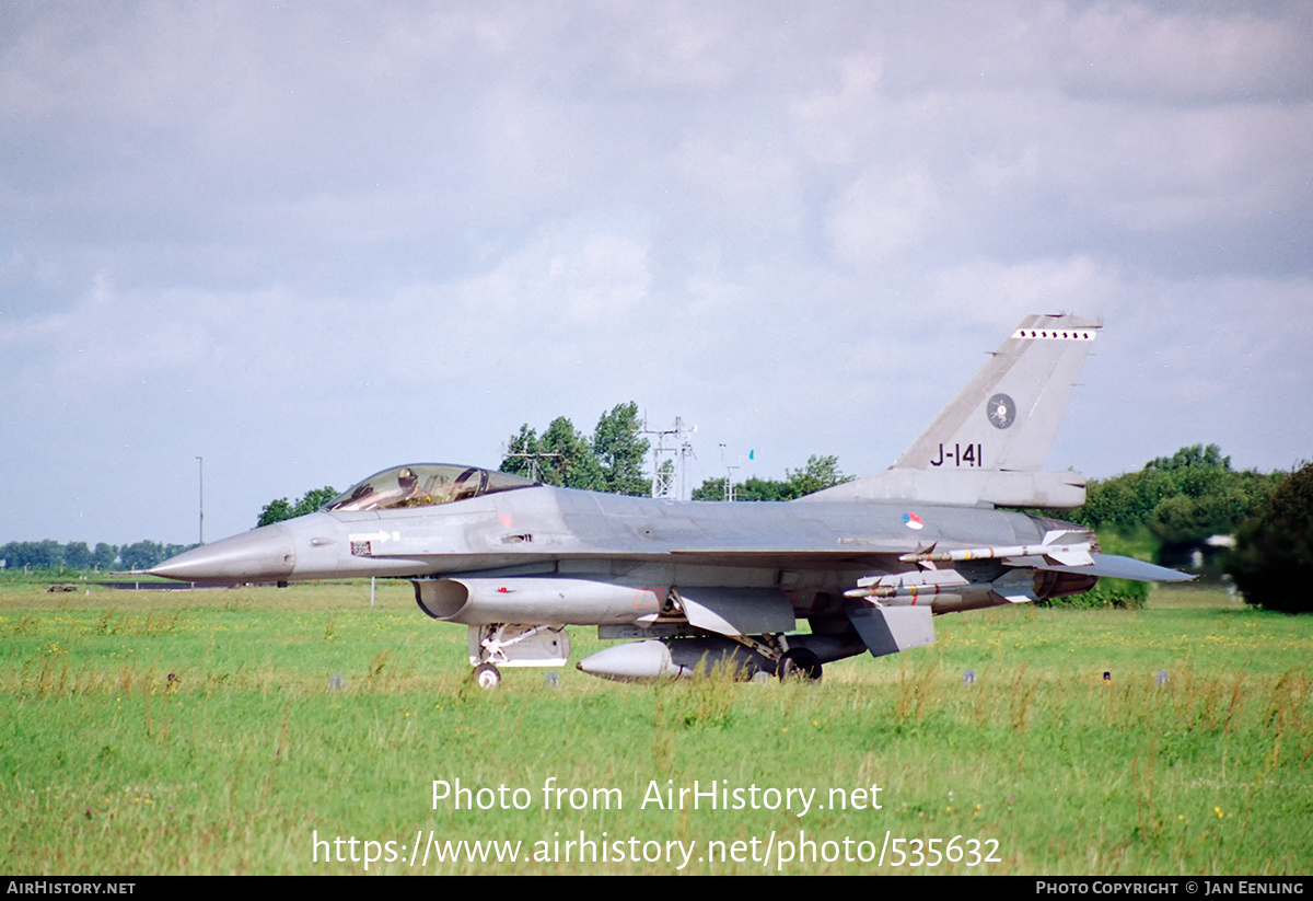 Aircraft Photo of J-141 | General Dynamics F-16A Fighting Falcon | Netherlands - Air Force | AirHistory.net #535632