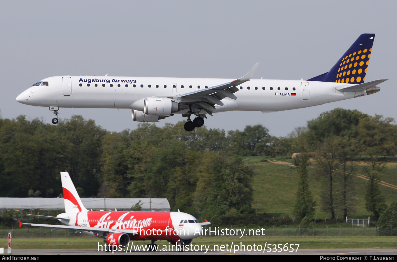 Aircraft Photo of D-AEMA | Embraer 195LR (ERJ-190-200LR) | Lufthansa Regional | AirHistory.net #535657