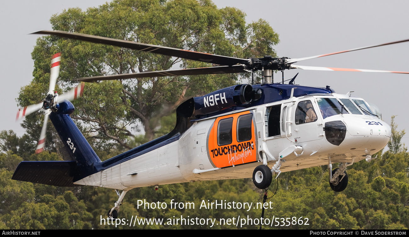 Aircraft Photo of N9FH | Sikorsky UH-60A Black Hawk (S-70A) | Touchdown Helicopters | AirHistory.net #535862