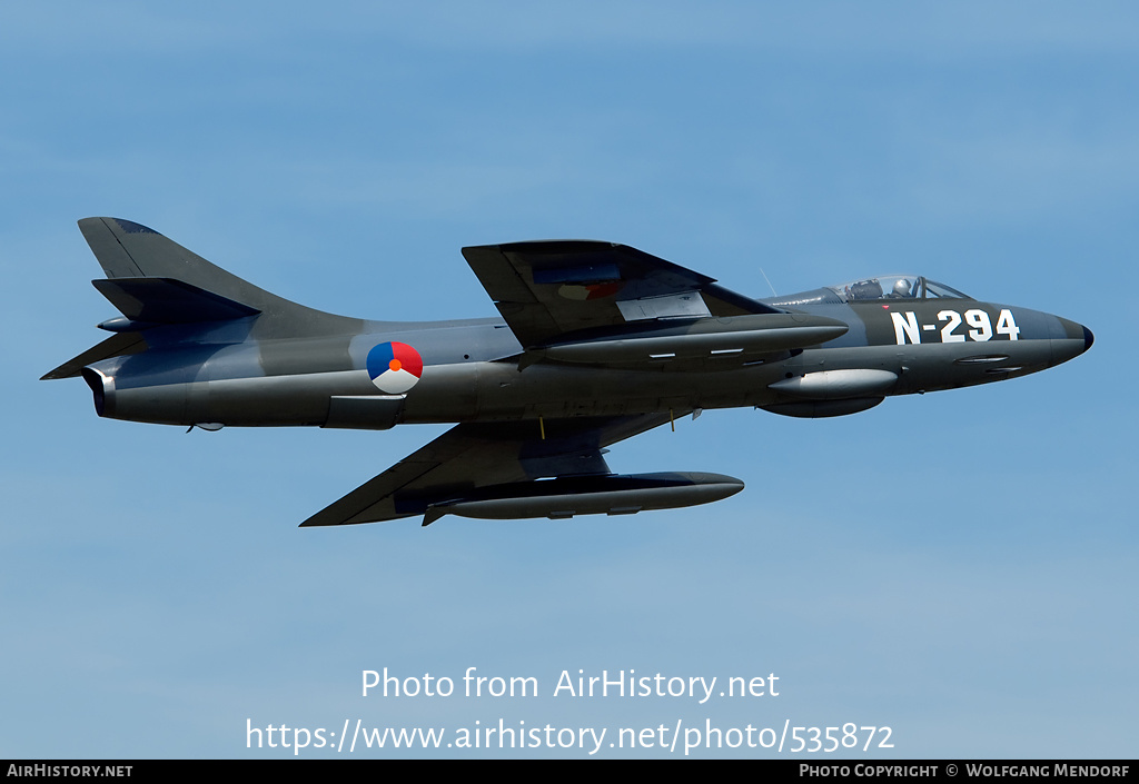 Aircraft Photo of G-KAXF / N-294 | Hawker Hunter F6A | Netherlands ...