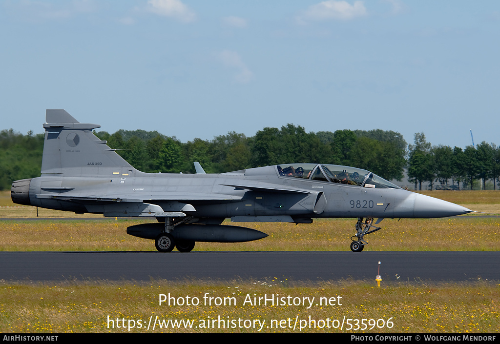 Aircraft Photo of 9820 | Saab JAS 39D Gripen | Czechia - Air Force | AirHistory.net #535906