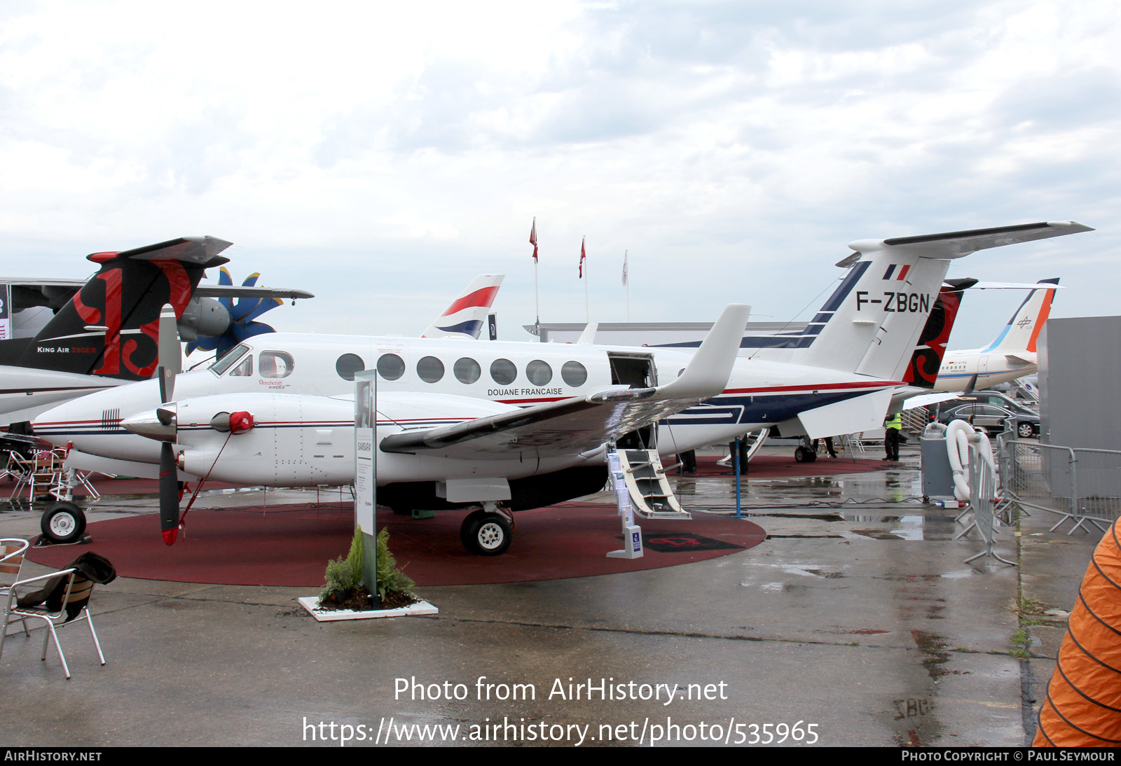 Aircraft Photo of F-ZBGN | Hawker Beechcraft 350ER King Air (B300) | Douane Francaise | AirHistory.net #535965