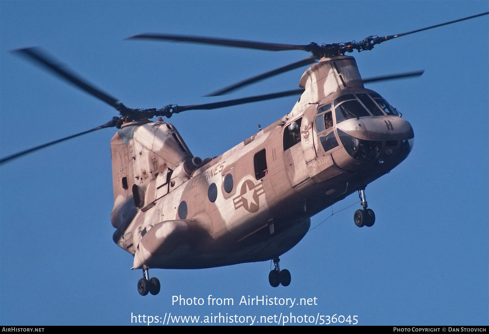 Aircraft Photo of 156457 / 6457 | Boeing Vertol CH-46E Sea Knight | USA - Marines | AirHistory.net #536045