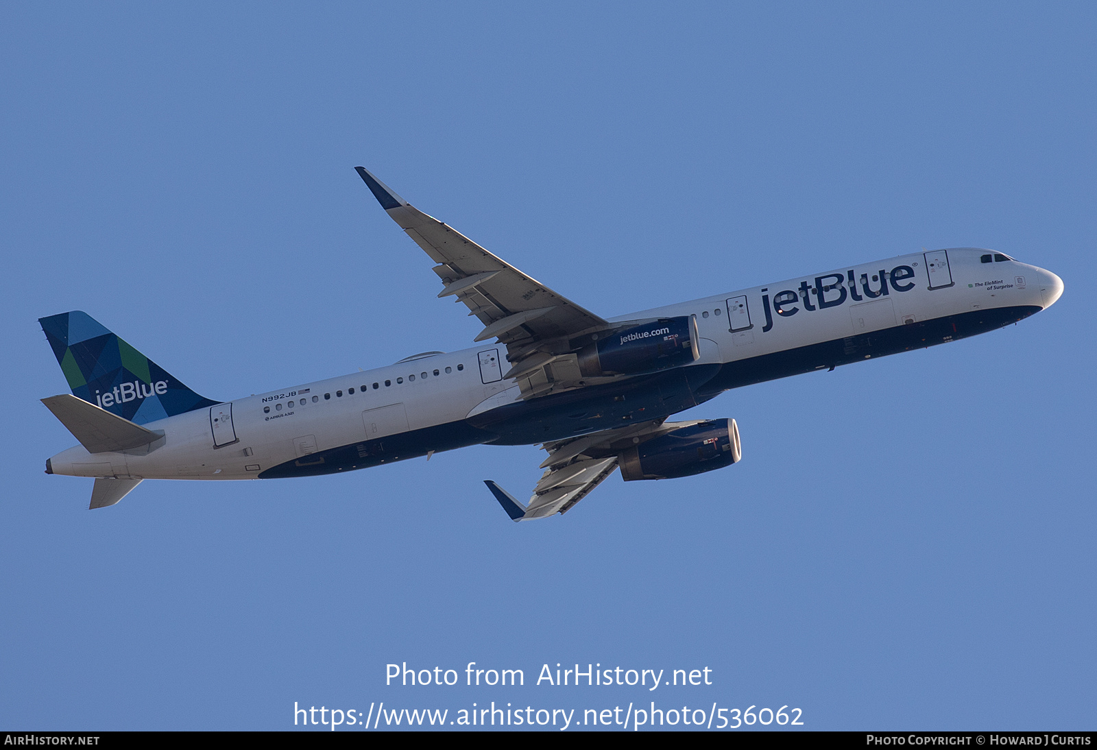 Aircraft Photo of N992JB | Airbus A321-231 | JetBlue Airways | AirHistory.net #536062