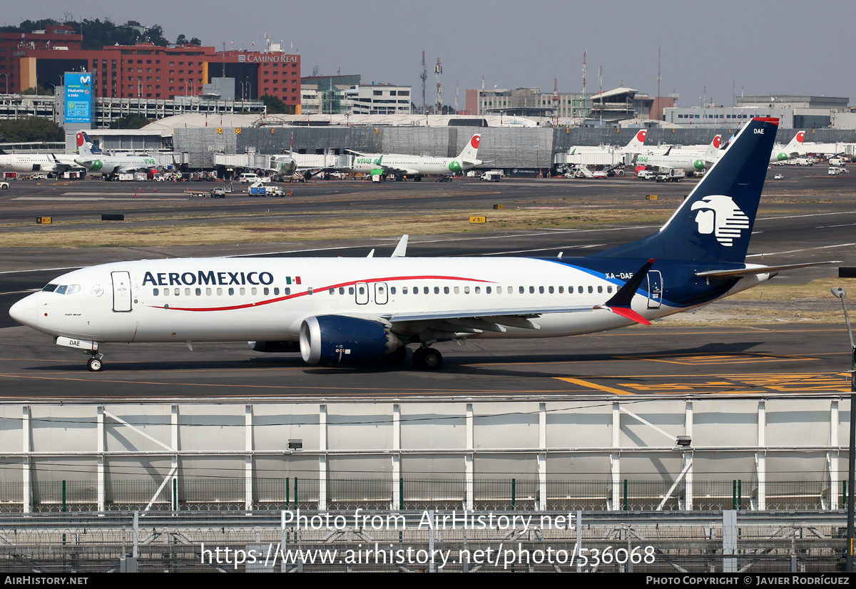 Aircraft Photo of XA-DAE | Boeing 737-8 Max 8 | AeroMéxico | AirHistory.net #536068