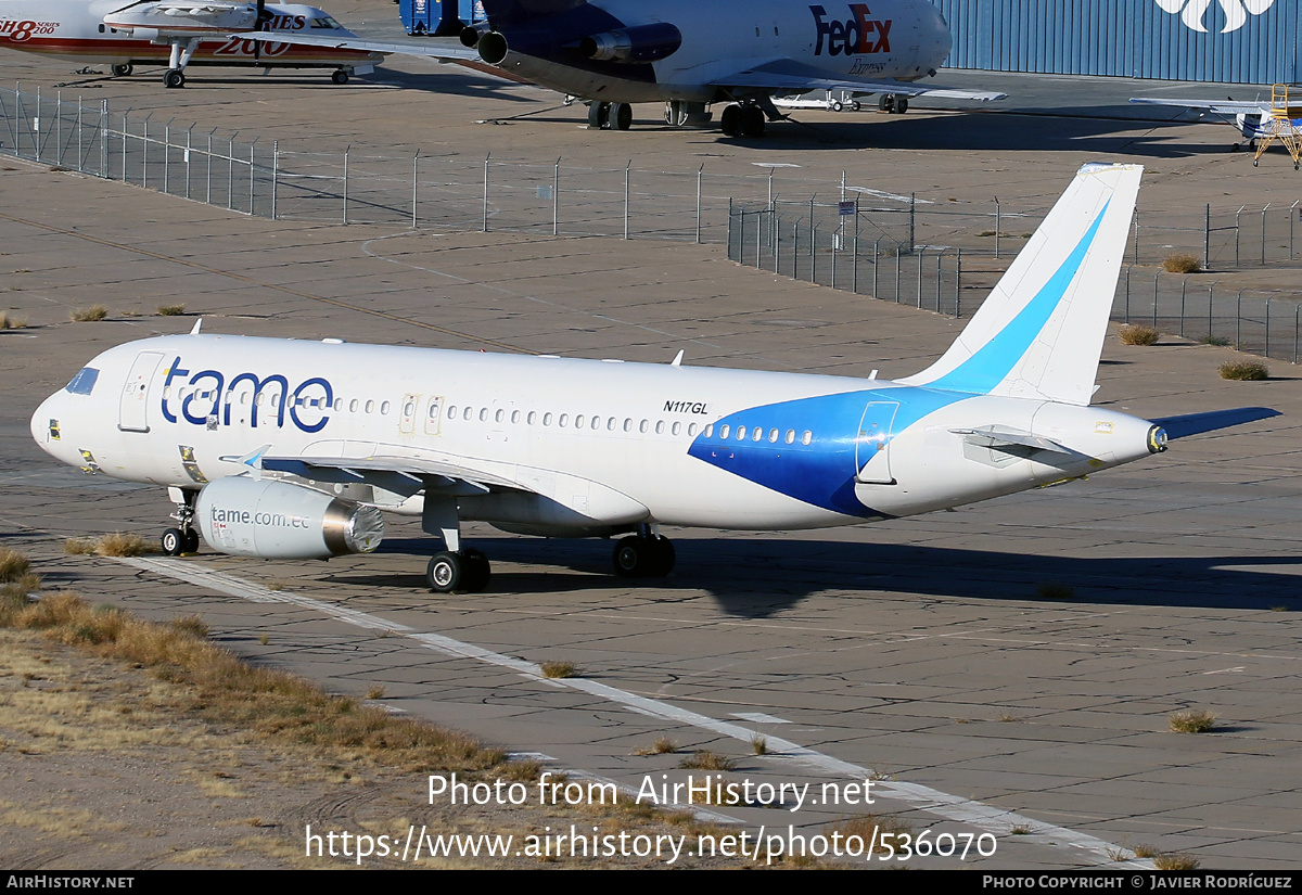 Aircraft Photo of N117GL | Airbus A320-233 | TAME Línea Aérea del Ecuador | AirHistory.net #536070