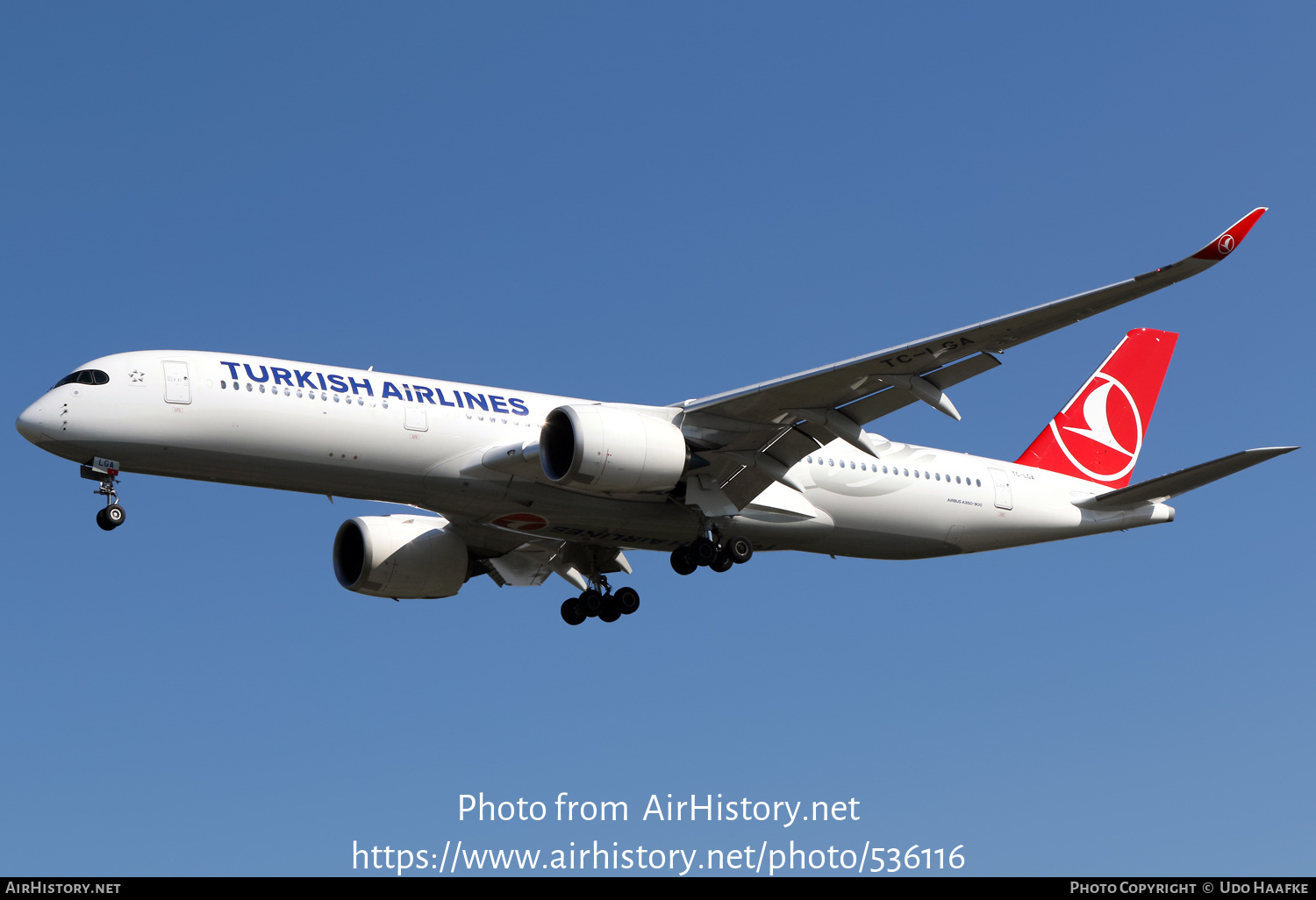 Aircraft Photo of TC-LGA | Airbus A350-941 | Turkish Airlines | AirHistory.net #536116