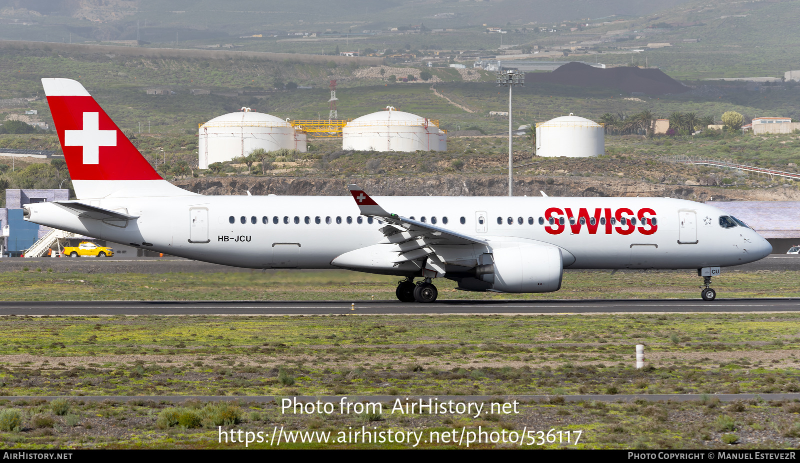 Aircraft Photo of HB-JCU | Airbus A220-371 (BD-500-1A11) | Swiss International Air Lines | AirHistory.net #536117