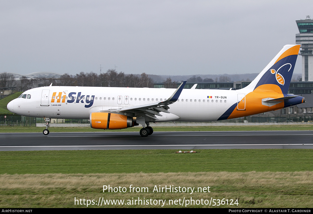 Aircraft Photo of YR-SUN | Airbus A320-232 | HiSky | AirHistory.net #536124