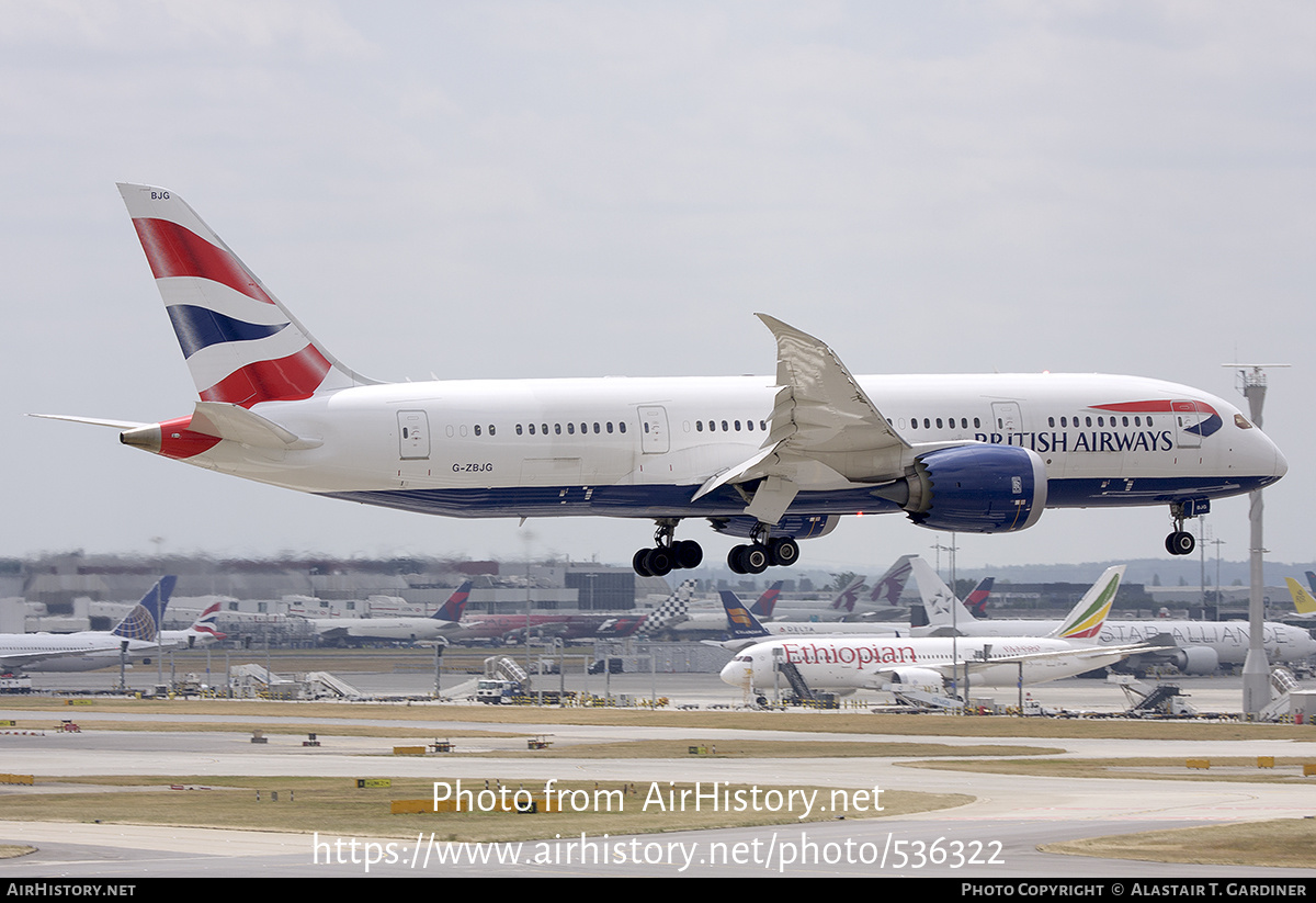 Aircraft Photo of G-ZBJG | Boeing 787-8 Dreamliner | British Airways | AirHistory.net #536322