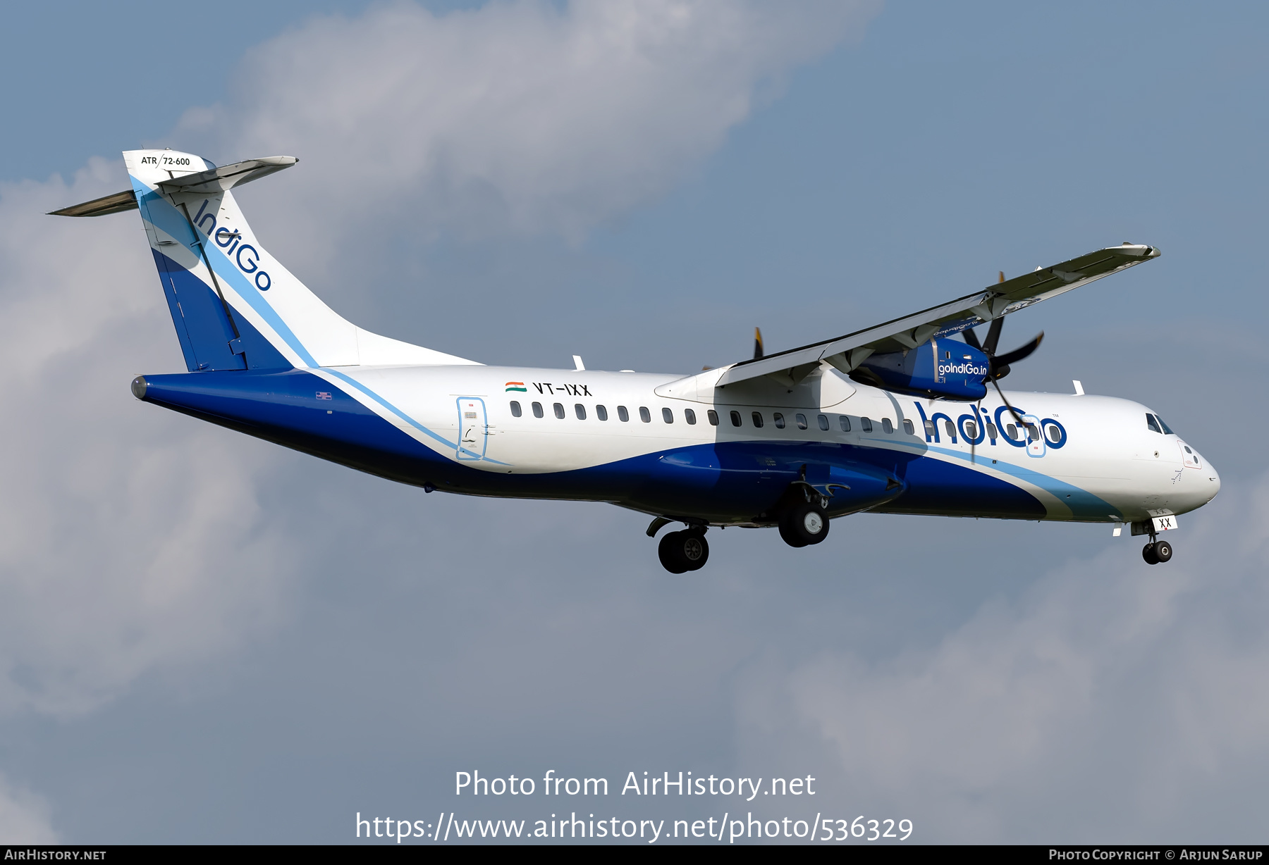 Aircraft Photo of VT-IXX | ATR ATR-72-600 (ATR-72-212A) | IndiGo | AirHistory.net #536329