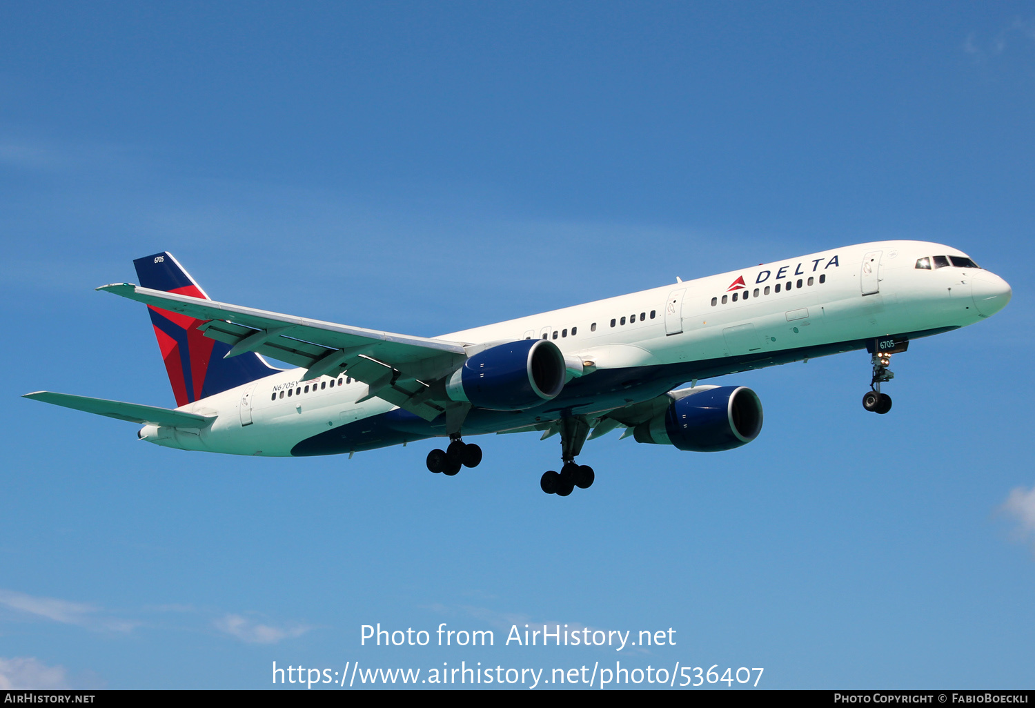 Aircraft Photo of N6705Y | Boeing 757-232 | Delta Air Lines | AirHistory.net #536407