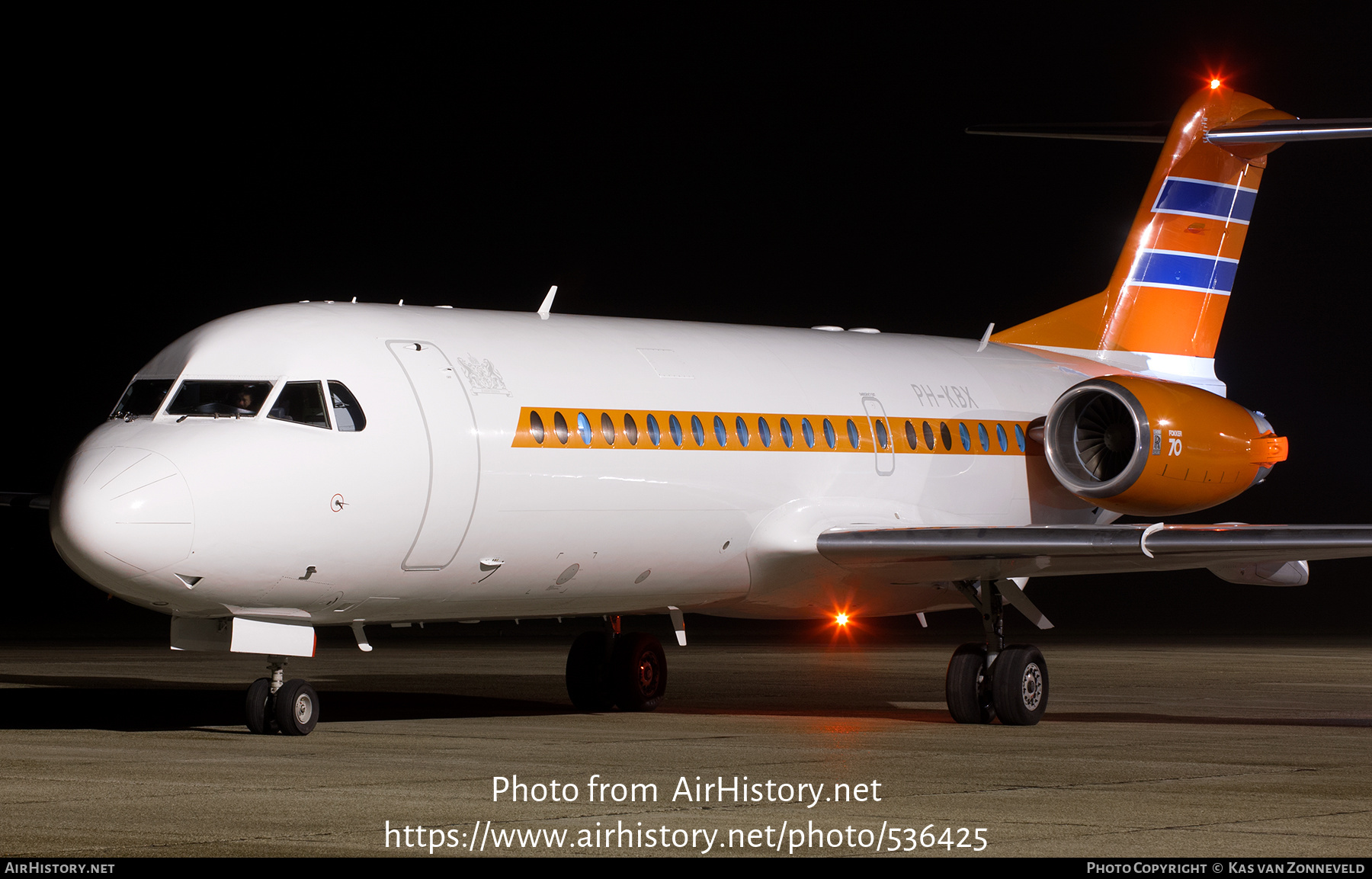 Aircraft Photo of PH-KBX | Fokker 70 (F28-0070) | Netherlands Government | AirHistory.net #536425