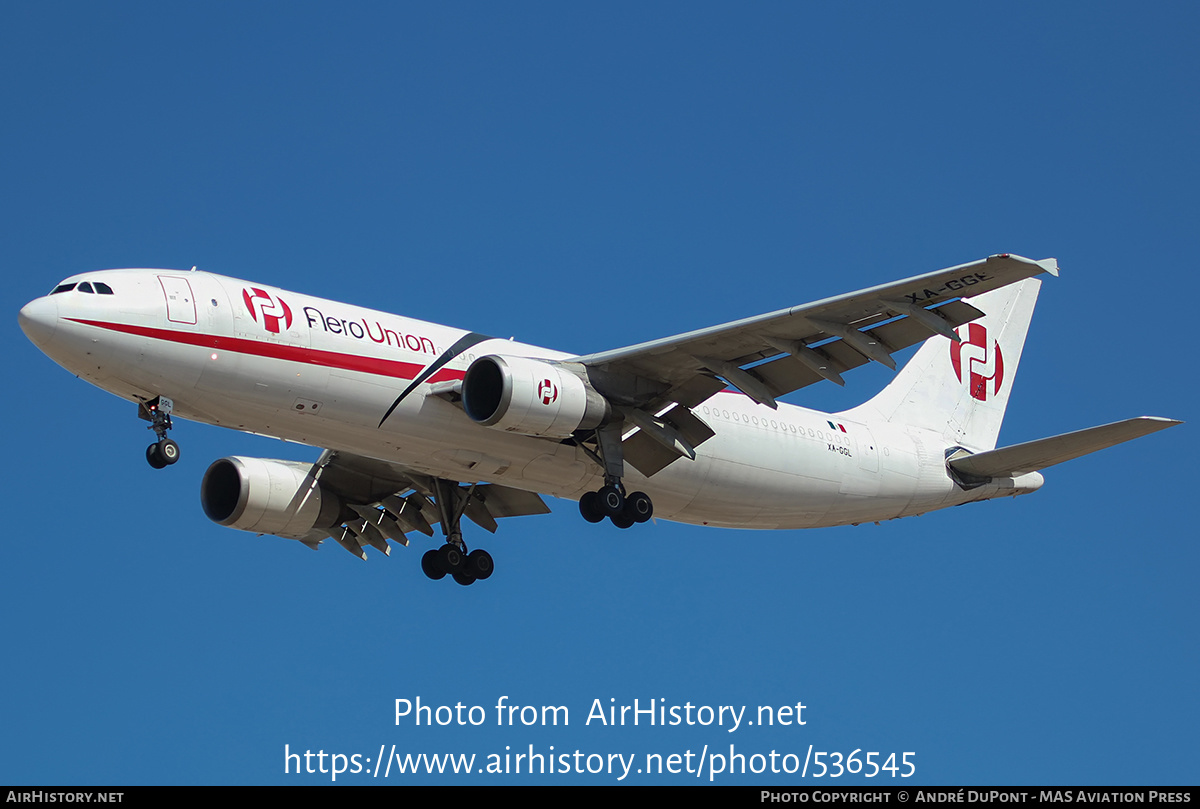 Aircraft Photo of XA-GGL | Airbus A300B4-605R(F) | AeroUnion | AirHistory.net #536545