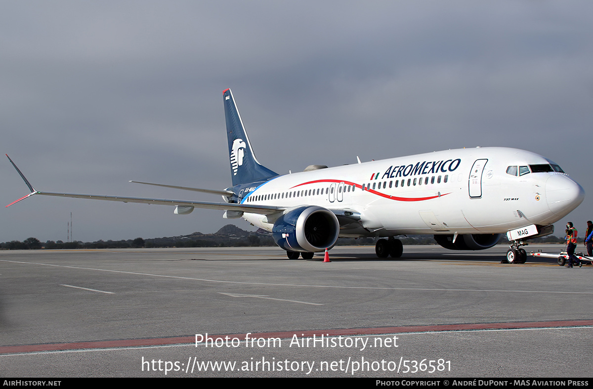 Aircraft Photo of XA-MAG | Boeing 737-8 Max 8 | AeroMéxico | AirHistory.net #536581