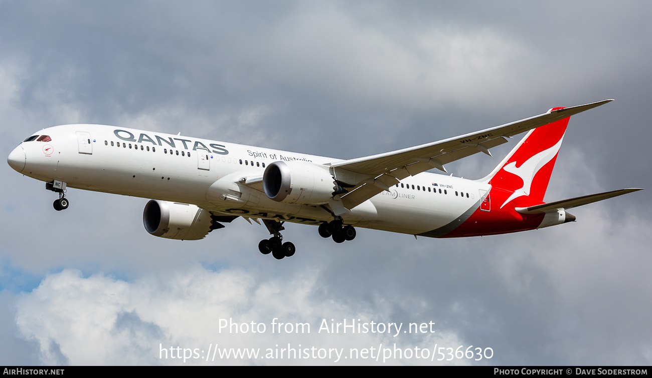 Aircraft Photo of VH-ZNC | Boeing 787-9 Dreamliner | Qantas | AirHistory.net #536630