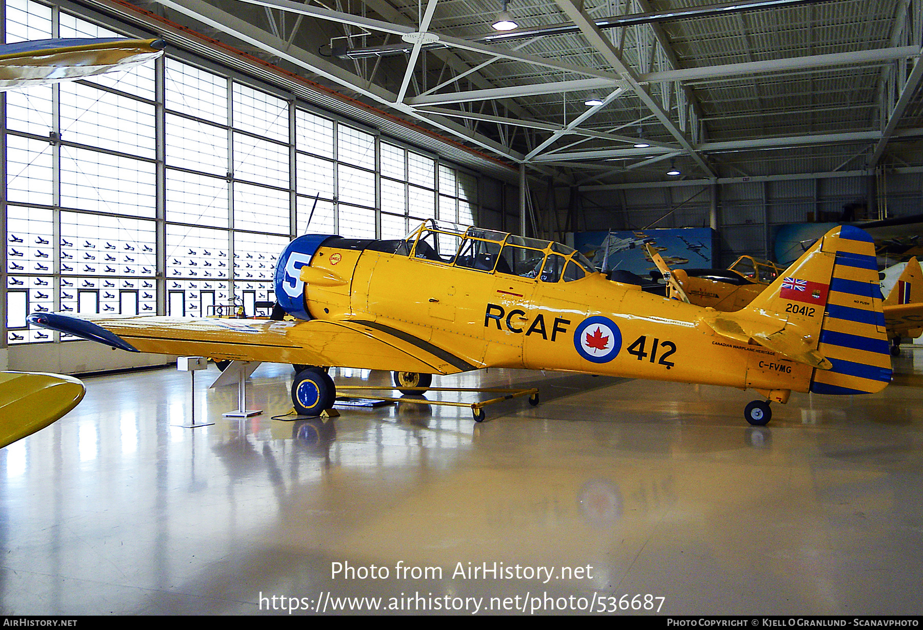 Aircraft Photo of C-FVMG / 20412 | North American Harvard Mk4 | Canada - Air Force | AirHistory.net #536687