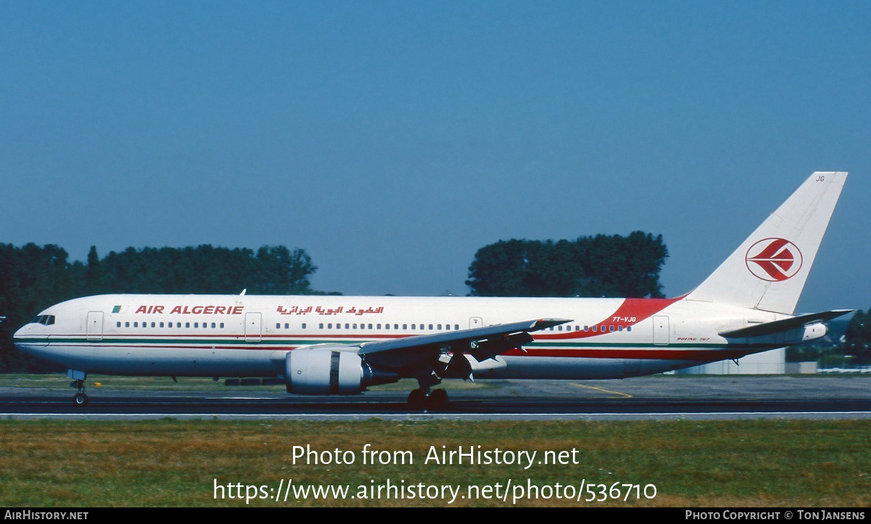 Aircraft Photo of 7T-VJG | Boeing 767-3D6 | Air Algérie | AirHistory.net #536710