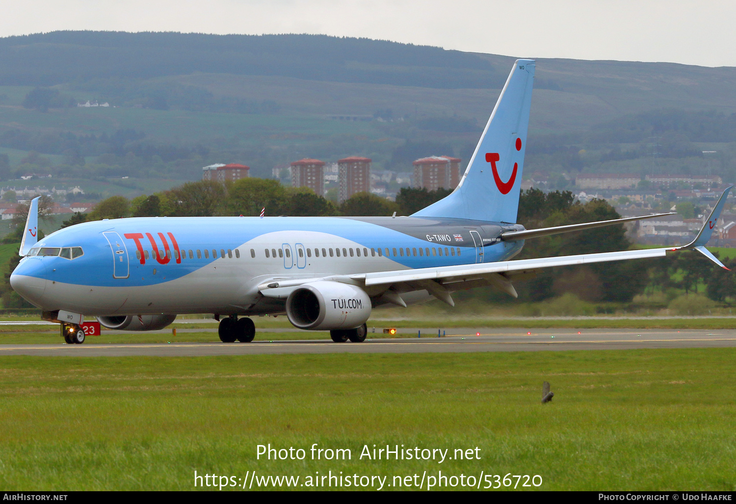 Aircraft Photo of G-TAWO | Boeing 737-8K5 | TUI | AirHistory.net #536720