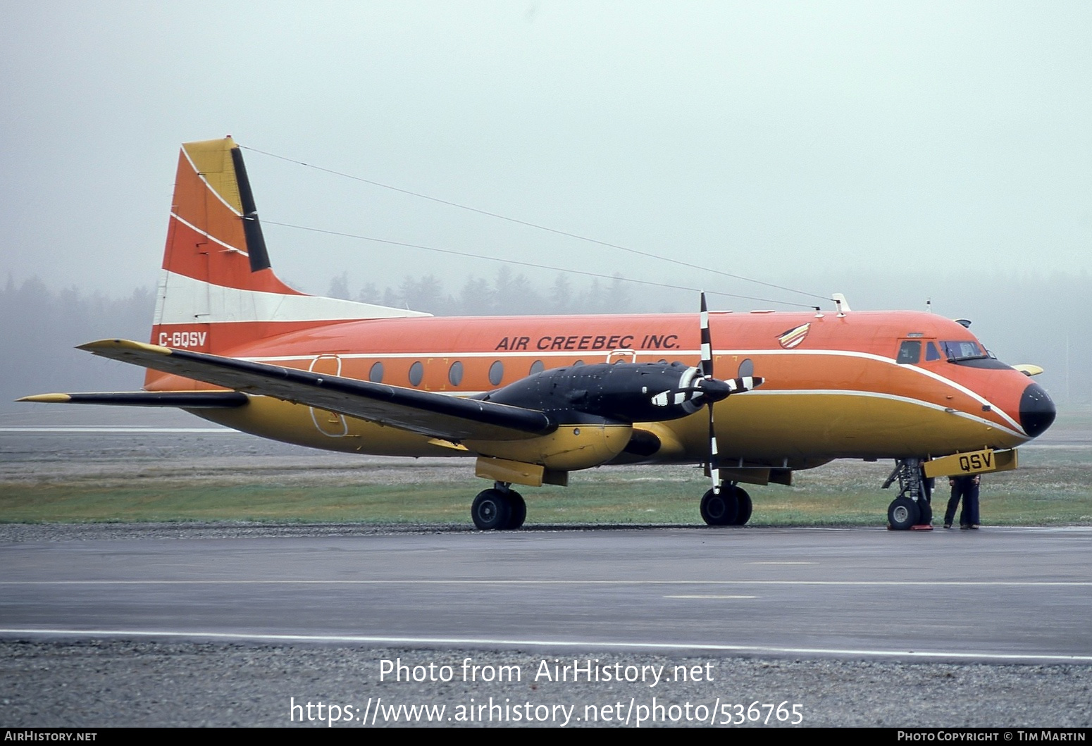 Aircraft Photo of C-GQSV | Hawker Siddeley HS-748 Srs2/234 | Air Creebec | AirHistory.net #536765